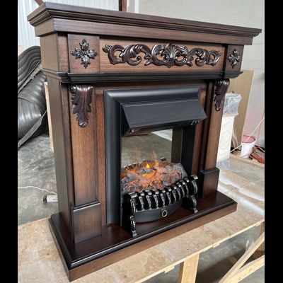 Электрокамин Глория LO с очагом Fobos