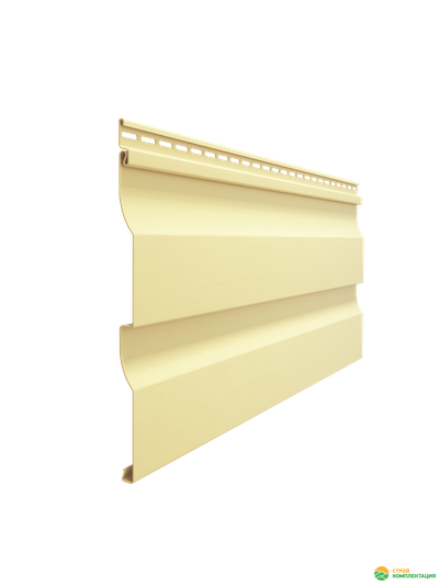 Сайдинг виниловый Docke Premium Корабельный брус D4,5D лимон 3600х232 мм