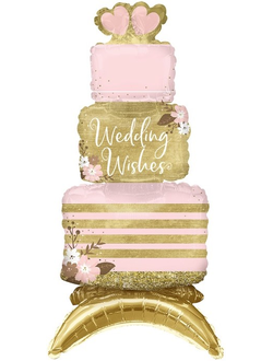 Шар 3D (43''/109 см) Фигура на подставке, Свадебный торт