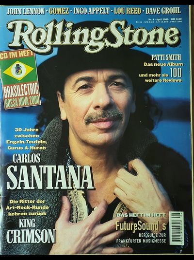 Rolling Stone Germany Magazine April 2000 Carlos Santana, King Krimson Иностранные журналы, Intpress