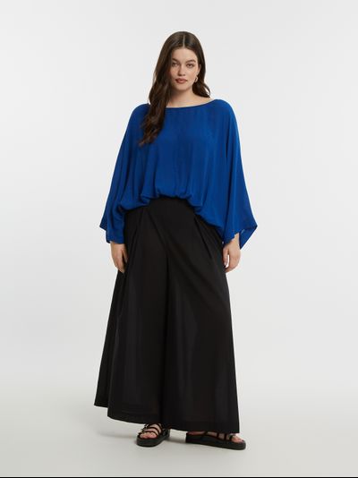 Брюки-палаццо женские черные