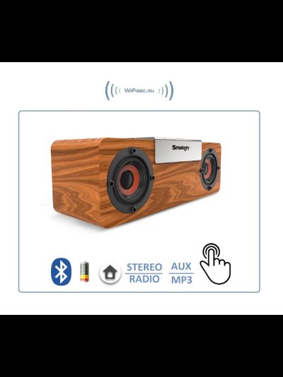 SMALODY SL-50S Bluetooth колонка СТЕРЕО, радио FM, с аккумулятором для использования в помещении