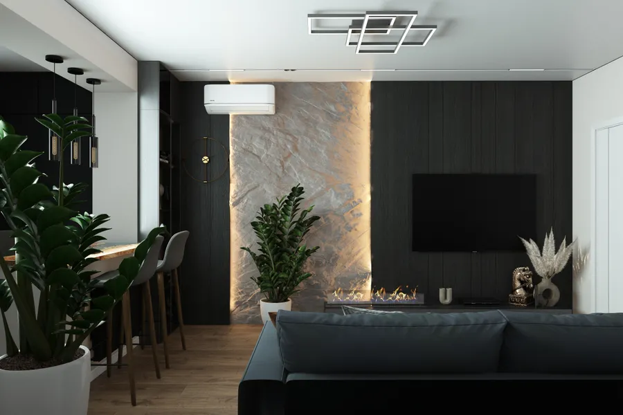 2-х комн.квартира 61 м. кв. Гостиная