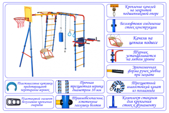 ДЕТСКИЙ СПОРТИВНЫЙ КОМПЛЕКС  «ЮНЫЙ АТЛЕТ» УЛИЧНЫЙ-ПЛЮС