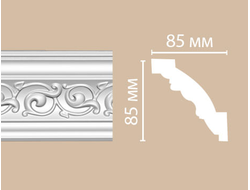 Потолочный плинтус из полиуретана с орнаментом DECOMASTER (Декомастер) - 95777