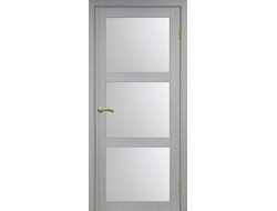 Межкомнатная дверь "Турин-530.222" дуб серый (стекло сатинато)