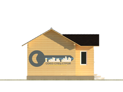 Б-06 ГАБАРИТНЫЕ РАЗМЕРЫ: (5,5Х6М) 1 ЭТАЖ, ОБЩАЯ ПЛОЩАДЬ: 27М²