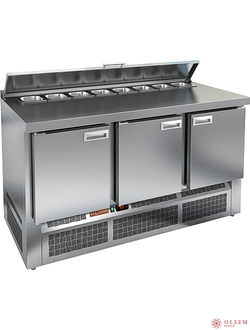 Стол для салатов HICOLD SLE2-111GN (1/6) с крышкой