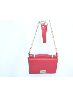 Leather Country сумка Италия красная