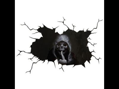 3D наклейка на автомобиль в виде страшного черепа Наклейки на заднее стекло автомобиля Страшная