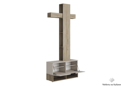 Бохо прихожая Дуб Крафт Серый/Кашемир