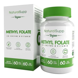 МетилФолат (Methyl Folate), 60 кап. (NaturalSupp)