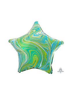 А Б/РИС ЗВЕЗДА 19" Мрамор Blue Green