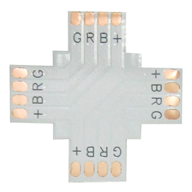 Коннектор Ecola Комплект соед плата X для зажим разъема + 4 зажима 2-х конт. SMD3528 SC28UXESB