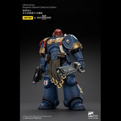 Гадриэль, сержант Ультрамаринов (Warhammer 40k, Spacemarine II) - КОЛЛЕКЦИОННАЯ ФИГУРКА 1/18 Ultramarines Collectors Edition - Sergeant Gadriel (JT01376) - JOYTOY