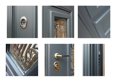 Стальная дверь   Сапфир. Заказная модель.