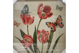 Бабочки и тюльпаны (Бельгия) /50*50