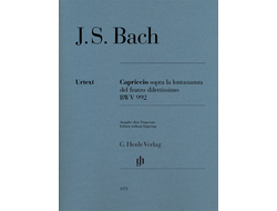 Bach, J.S. Capriccio sopra la lontananza del fratro dilettissimo BWV992: für Klavier (ohne Fingersatz)