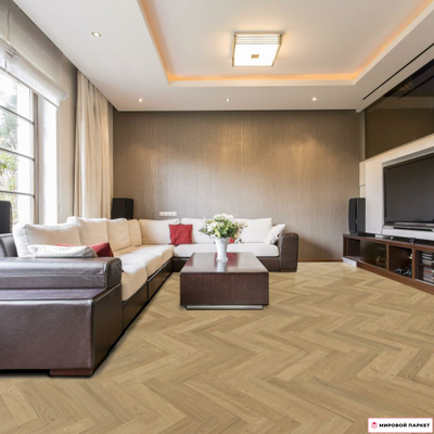 Паркетная доска Stockl  B:hard Modern Дуб Стиль 18845 елочка с фаской масло замок 2G толщина 14 мм 1.997 м2