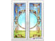 Витражная пленка, витражная пленка самоклеющаяся, пленочный витраж с классическим рисунком