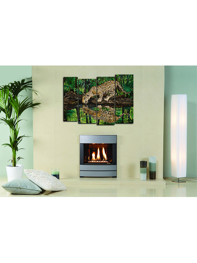 Модульная картина "Хищник на водопое"