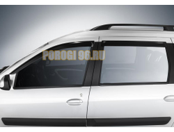 Дефлекторы окон, AutoFlex, для Lada Largus 2012-/Largus Cross 2014-, литьевой поликарбонат, 4 шт.