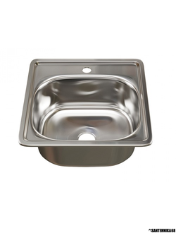 Мойка врезная Mixline 38х38 48*48 толщина 0,6 мм глубина 150мм