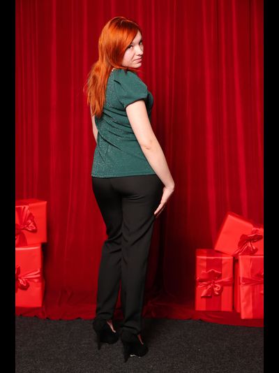 Блузка 378-1123 зеленый ЛЮРЕКС