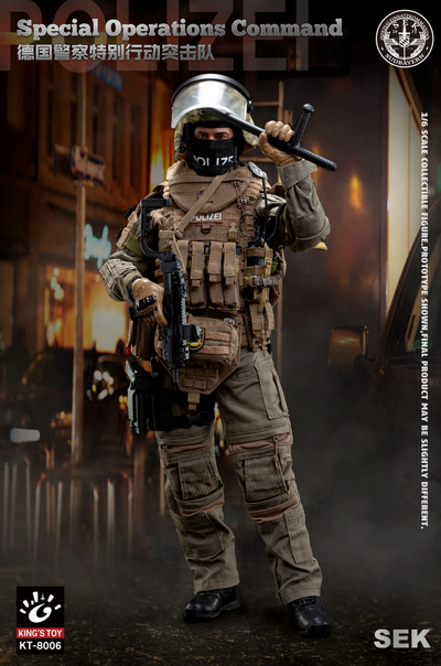 Боец немецкого полицейского спецназа - КОЛЛЕКЦИОННАЯ ФИГУРКА 1/6 SEK Special Operations Command (KT-8006) - KING'S TOY