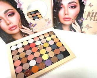 Тени для глаз Huda Beauty Nude Naughty Eyeshadow Palette 48 цветов оптом