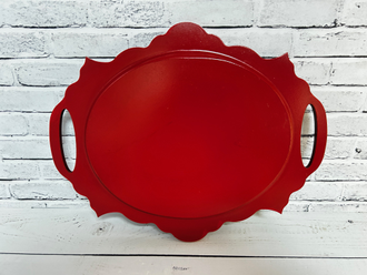 Поднос 240*300 мм с росписью Хохлома