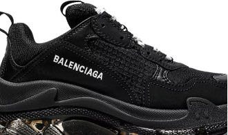 Кроссовки Balenciaga Triple S Sneaker Clear Sole Black