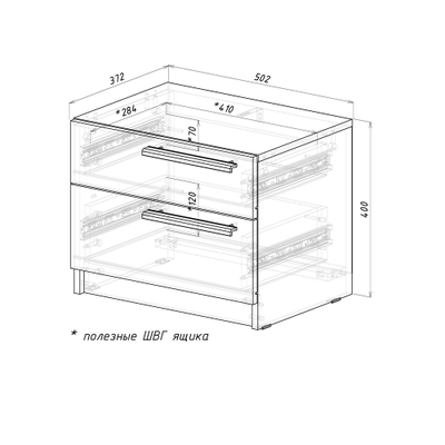 Айрон ТБ-12 тумба прикроватная Белый