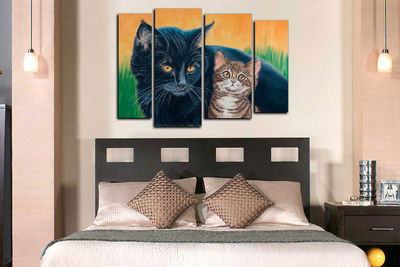 Модульная картина "Мой защитник"