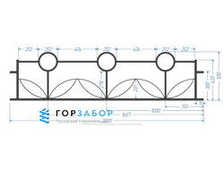 Газонное красивое ограждение GO15-05 купить от завода