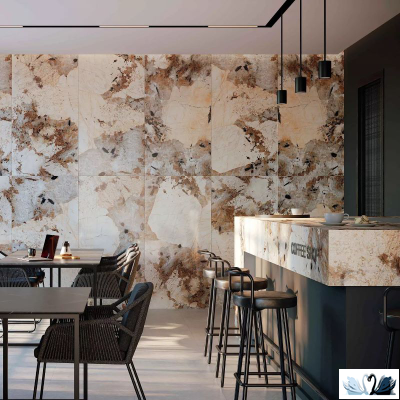 Керамогранит Creto Patagonia Bronze 80х160 см серо - бежевый