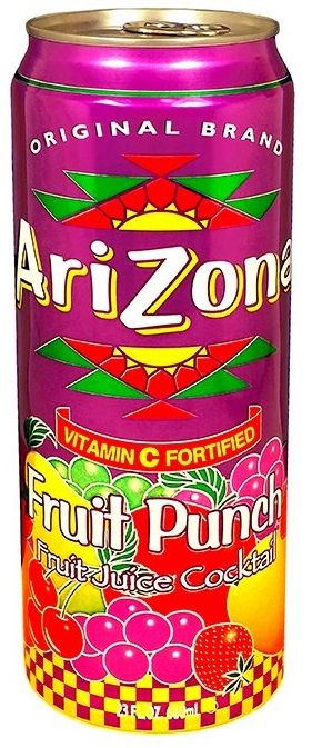 Аризона Фруктовый Пунш 340мл (Fruit Punch with All Natural Flavors) (30)