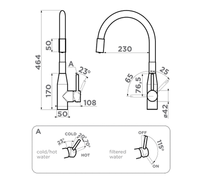 Смеситель OMOIKIRI YATOMI 2 PLUS