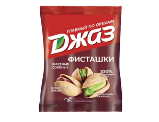 Новинки - Фисташки жареные соленые "ДЖАЗ" 40гр