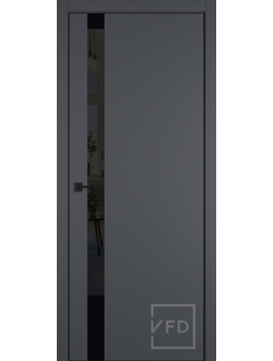 Межкомнатная Дверь VFD Urban 1SV 4*4 Emalex AL черная кромка
