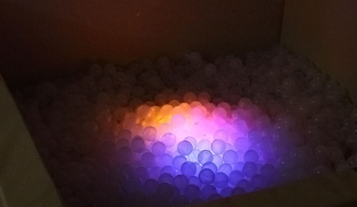 Сухой бассейн вибромузыкальный с клавишами управления. 217х217х66 см.