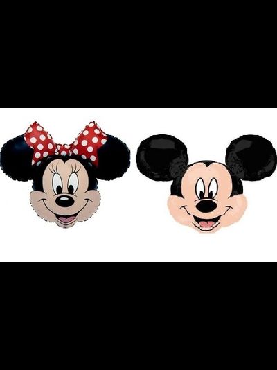 Шар 38&quot;/94 см Минни с красным бантом