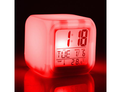 Часы-будильник Светящийся Куб