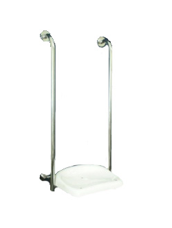 Откидное сиденье для инвалидов с поручнями для поддержки