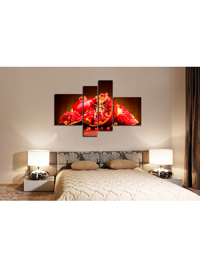 Модульная картина "Сочный гранат"