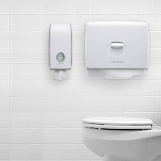 6957 Kimberly-Clark Professional Aquarius Диспенсер для индивидуальных персональных покрытий на сиденье унитаза белый