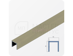 П-образный бордюр-вставка из алюминия 15х10 мм. NEEXY PV83-16 MT Титан матовый 2.7 м.