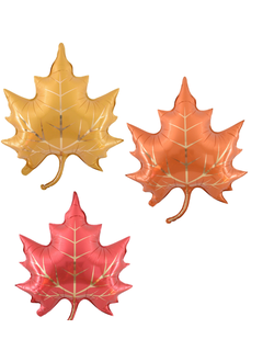 Шар 28"/71 см "Кленовый лист", шт, МИКС