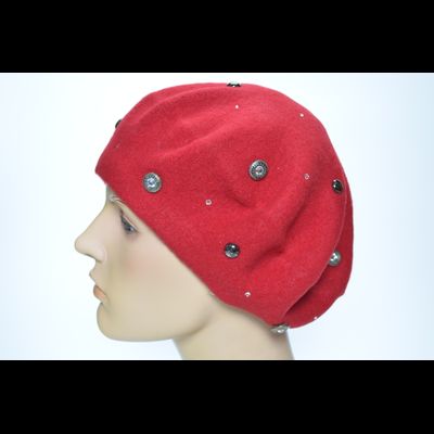 Красный фетровый берет Vizio Визио Италия 3633