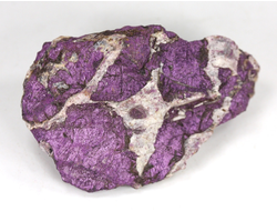 Пурпурит с белыми прожилками, коллекционный образец, Намибия (51*33*20 мм, 33 г) №37557